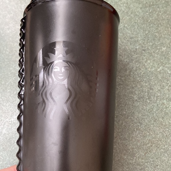 STARBUCKS Black Studded Ceramic Tumbler, new never used 10 oz special addition - Picture 3 of 4